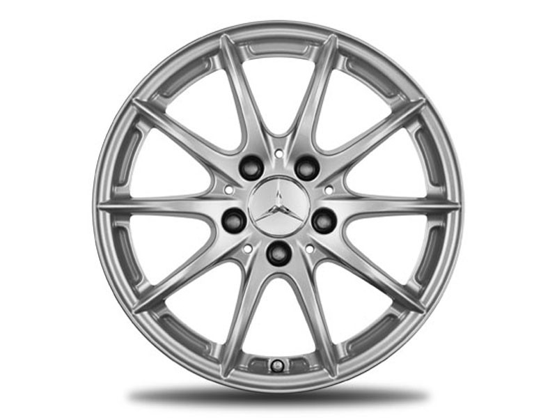 Jante Classe E W212 - 7,5 J x 16 ET 45,5 - multibranches - argent champion