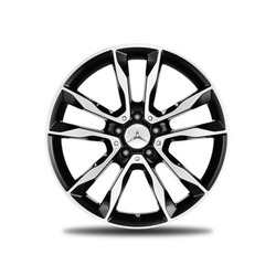 Jante GLA X156 - 8 J x 19 pouces ET 43,5 - 5 doubles branches - Noir