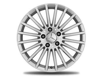 Jante GLA 156 - 6,5 J x 17 pouces ET 38 - Multibranches - Argent vanadium