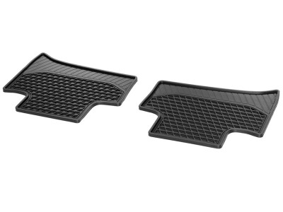 Tapis en caoutchouc Classe C 205 - Noir - Arrière - Mercedes-Benz