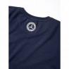T-shirt bleu Mercedes logo vintage