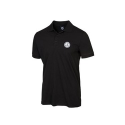 Polo Mercedes noir avec logo vintage