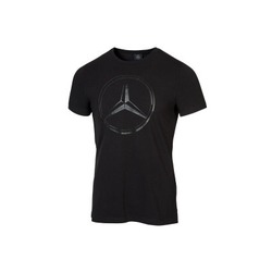 T-shirt Noir logo imprimé étoile Mercedes-Benz