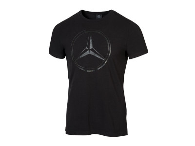 T-shirt Noir logo imprimé étoile Mercedes-Benz