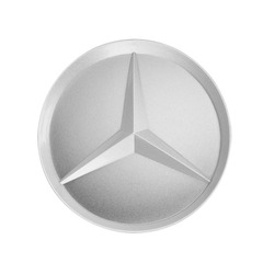 Cache-Moyeu Étoile Relief ARGENT BRILLANT