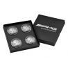 Lot de 4 Cache-moyeu blason AMG Mercedes-Benz boîte noir