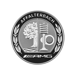 Lot de 4 Cache-moyeu blason AMG Mercedes-Benz boîte noir