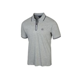 Polo gris à zip PUMA Mercedes pour Homme