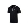 Polo noir à zip Mercedes pour Homme