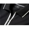 Polo noir à zip Mercedes pour Homme