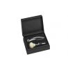 Coffret sommelier en cuir, tire-bouchon et bouchon Mercedes