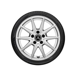 Jante Mercedes 16 pouces Classe A W177 6,5 J x 16 ET 44 5 doubles branches Argent vanadium