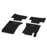 Jeu 4 Tapis Velours Noir et Gris Classe A W176