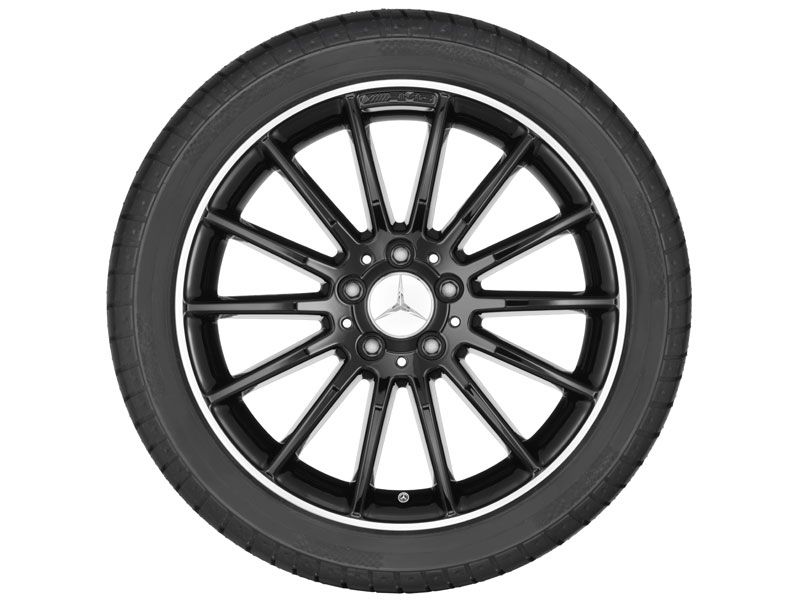 Jante AMG Mercedes Classe A W176 - 18 pouces - Noir - Multibranches