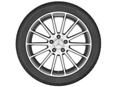 Jante AMG Mercedes Classe A W176 - 18 pouces - Gris - Multibranches
