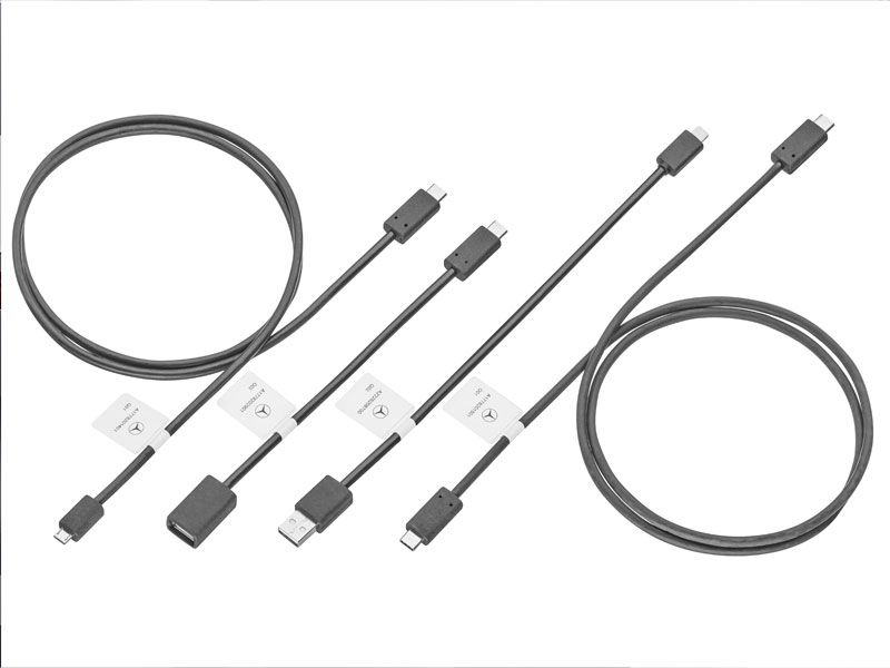 Jeu Câbles Média - USB-C et Micro USB - interface USB-C MBUX NTG6 Mercedes-Benz