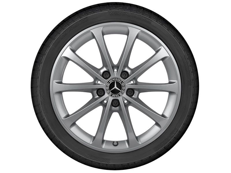 Jante CLA W118 - 6,5 J x 17 pouces ET 44 - 10 branches - argent vanadium