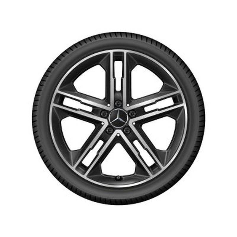 Jante CLA Coupé W118 - 5 doubles branches - Naturel brillant - 19 pouces
