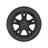 Jante Classe B W246 - 5 doubles branches noir - 6,5 J x 16 pouces ET 49