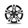 Jante CLA W117 - 5 doubles branches noir mat - 6,5 J x 16 pouces ET 49