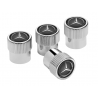 Capuchons de valve chrome logo étoile Mercedes - jeu de 4 unités