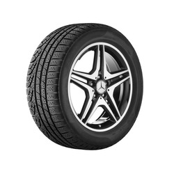 Jante AMG Mercedes CLA W117 - 7,5 J x 18 pouces ET 52 - Noir - 5 Doubles Branches