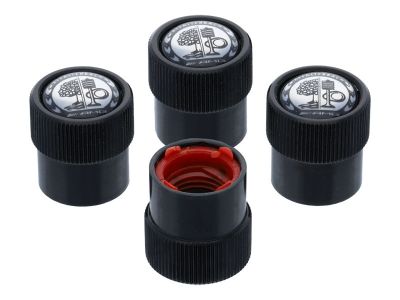 Capuchons de valve noir AMG - jeu de 4 unités