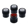 Capuchons de valve noir AMG - jeu de 4 unités