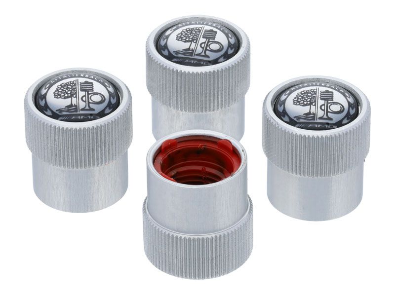 Capuchons de valve gris AMG - jeu de 4 unités