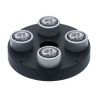 Capuchons de valve gris AMG - jeu de 4 unités