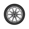Jante GLA H247 - 6,5 J x 17 pouces ET 44 - 10 branches - argent vanadium