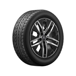 Jante Mercedes GLA H247 - 7,5 J x 18 pouces ET 53 - argent vanadium