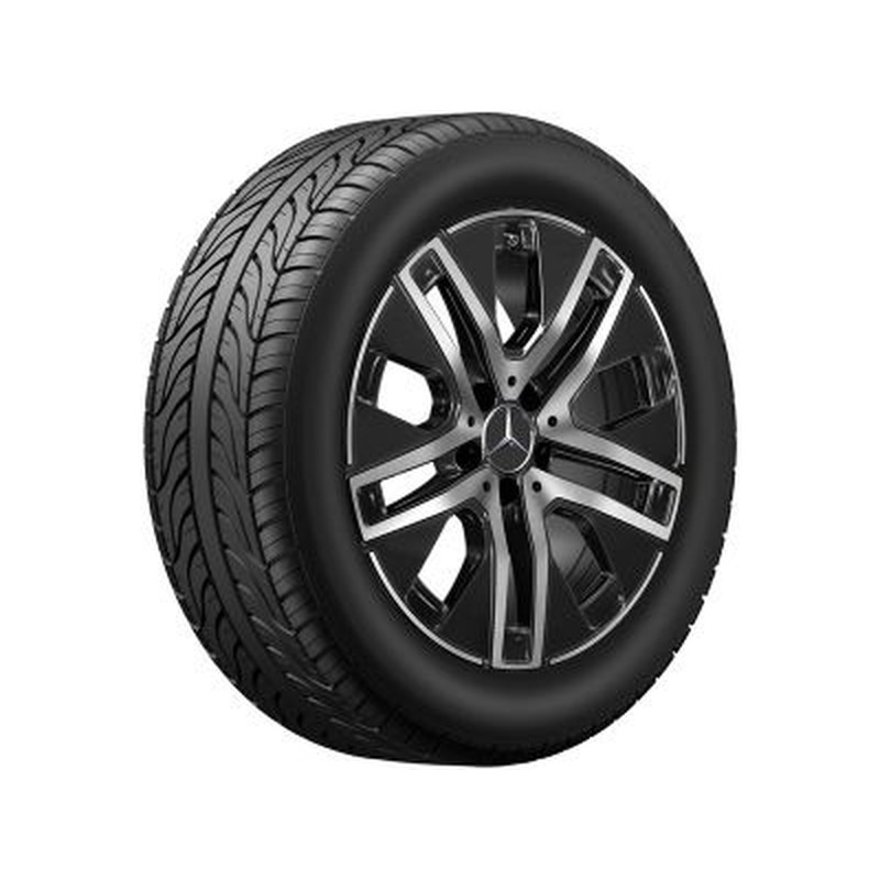 Jante Mercedes GLA H247 - 7,5 J x 18 pouces ET 53 - argent vanadium