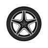 Jante AMG GLA X156 - 8 J x 19 pouces ET 43,5 - 5 branches Naturel Brillant