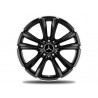 Jante CLA 117 - 7,5 J x 18 pouces ET 52 5 doubles branches en noir et naturel brillant