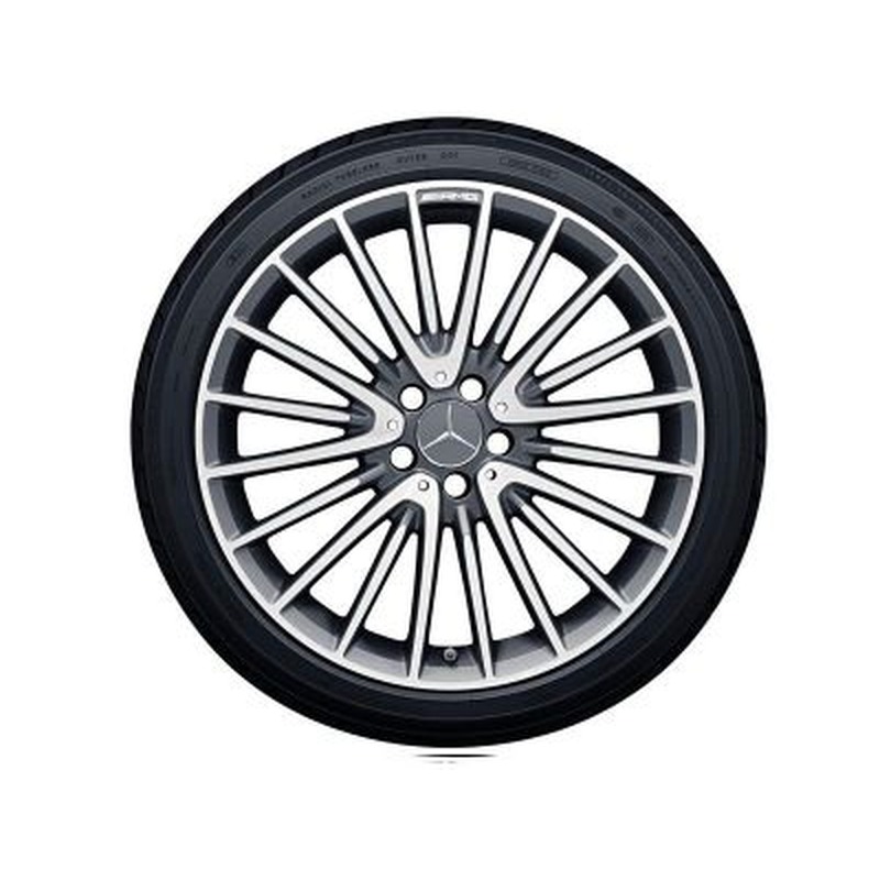 Jante AMG GLA 156 - 8 J x 20 pouces ET 43,5 Multibranches Gris titane