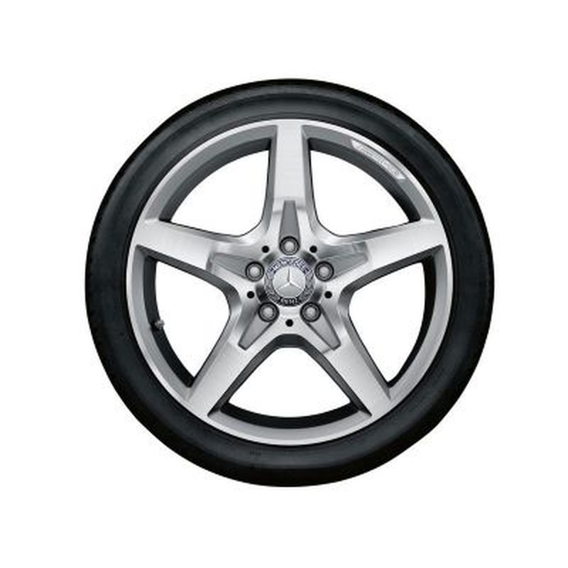 Jante AMG Mercedes SLK - 7,5 J x 18 pouces ET 42 - Gris - 5 Branches