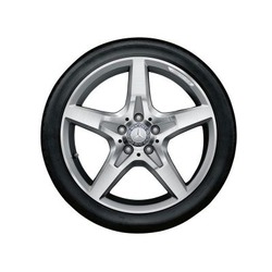 Jante AMG Mercedes SLK - 7,5 J x 18 pouces ET 42 - Gris - 5 Branches