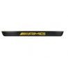Cache pour baguette de seuil éclairée AMG - Noir logo Jaune - avant - 2 unités