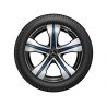 Jante Mercedes EQA H243 - 7,5 J x 19 pouces ET 53,5 - 5 branches avec éléments bleus
