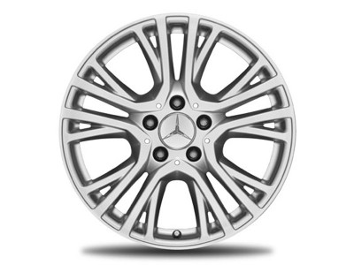 Jante CLA C117-X117 - 7,5 J x 17 pouces ET 52,5 alliage à 5 branches en Y - argent titane - 43,2 cm 