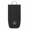 Housse à clés en cuir noir - Mercedes, 6e gén.