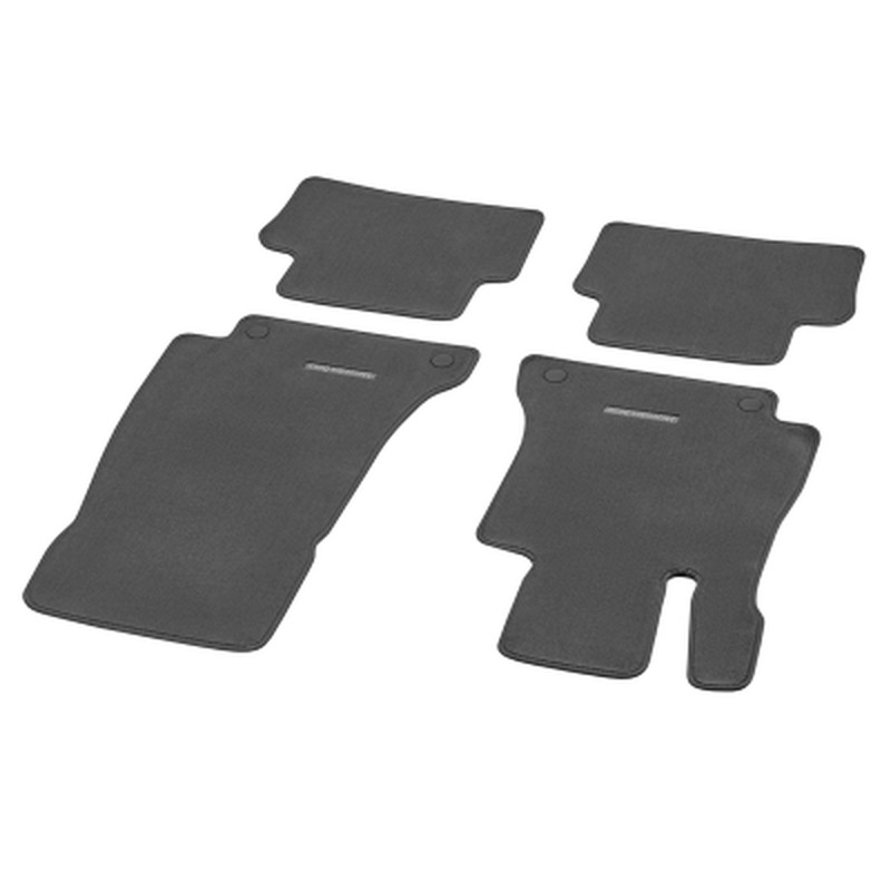 Jeu de 4 Tapis en velours GRIS CLASSIC - Pour Classe E W213