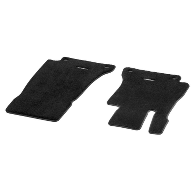 Jeu de 2 tapis côtés conducteur et passager Mercedes Classe E W213 - noir - velours - EXCLUSIV