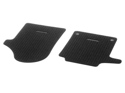 Tapis en reps noir CLASSIC Classe V/EQV W447 - conducteur / passager - 2 unités