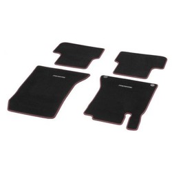 Jeu 4 Tapis Velours Noir & Rouge Classe A W176