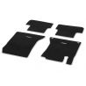 Jeu 4 Tapis Velours Noir & Gris Cristal CLA W117