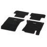 Jeu 4 Tapis Velours Noir & Marron Noix CLA W117