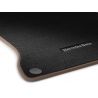 Jeu 4 Tapis Velours Noir & Marron Noix CLA W117
