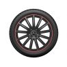 Jante AMG GLA 247 - 8 J x 20 pouces ET 48 Coloris noir Rebord de jante peint en rouge
